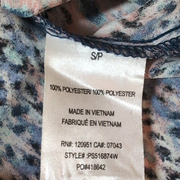 3/$20 Pink Rose Ikat Print Sleeveless Top Flowy Layered Scoop Neck Summer Blouse - Picture 9 of 10